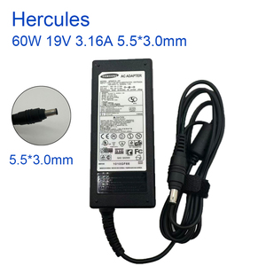 แล็ปท็อปชาร์จ/อะแดปเตอร์จ่ายไฟ 60W 19V 3.16A 5.5*3.0 มม.<span class=keywords><strong>AP04214</strong></span>-<span class=keywords><strong>UV</strong></span> AD-6019R สำหรับซัมซุง R423 R428 R429 R510 R519 NP200 - Product Image 1