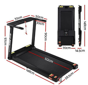2.5hp Semi Comercial Gimnasio Interior Casa Correr Plegable Ejercicio Deporte <span class=keywords><strong>Cinta</strong></span> de correr Máquina con <span class=keywords><strong>manillar</strong></span> de agarre suave - Product Image 4