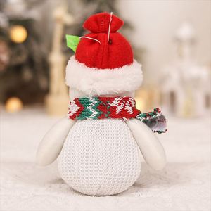 Christmas Tree Decoration Plush Hanging Ornament Set Cute <b>Santa</b> Snowman Reindeer Pendant for Xmas Holiday Party Decor - Product Image 4