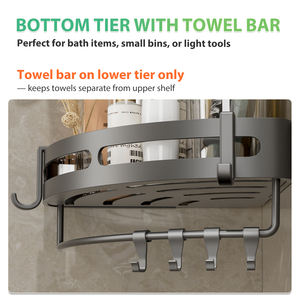 Étagère d'<span class=keywords><strong>angle</strong></span> triangulaire pour <span class=keywords><strong>salle</strong></span> <span class=keywords><strong>de</strong></span> <span class=keywords><strong>bain</strong></span> avec crochets adhésifs, étagère <span class=keywords><strong>de</strong></span> rangement murale, panier pour <span class=keywords><strong>salle</strong></span> <span class=keywords><strong>de</strong></span> <span class=keywords><strong>bain</strong></span>, cuisine - Product Image 4