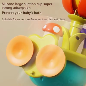 Jouet de <span class=keywords><strong>bain</strong></span> pour bébé, arrosoir fleur, jouet de piscine et de baignoire avec ventouse puissante, jouet girafe pour le temps sur le ventre, cadeaux de douche pour enfants - Product Image 4