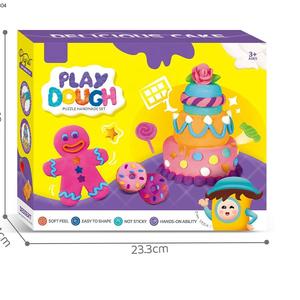 Strumenti di pasta da gioco per educazione dei <span class=keywords><strong>bambini</strong></span> cibo per la casa torta stampo colorato pasta per giocare torta Color argilla - Product Image 4