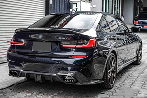 Carbonfaser CMST Style Heckdiffusor mit LED-Beleuchtung für BMW 3er G20 <span class=keywords><strong>M</strong></span>-Sport 330i M340i Heckstoßstangen-Splitterlippe Glänzend - Product Image 6