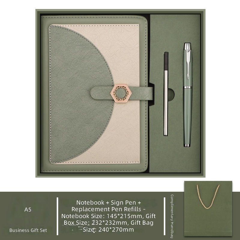 Recambios para bolígrafos de cuaderno verde Matcha