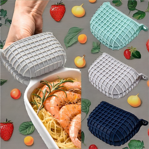 Gants de cuisine en silicone antidérapants, résistants à la chaleur, faciles à nettoyer, adaptés au four, imprimés, isolants, compatibles lave-vaisselle - Product Image 6
