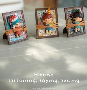 ตุ๊กตา hirono popmart ของแท้ชุดแฟชั่นเครื่องประดับพีวีซีน่ารักได้ยินว่ามันน่ารัก - Product Image 6