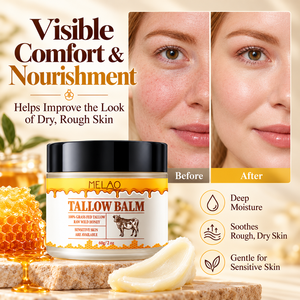 Bálsamo Emoliente de Sebo de Res y Miel para el Cuidado Facial Hidratante y Nutritivo Natural, Reparación de la Barrera Cutánea para Piel Sensible, Uso Diario - Product Image 4