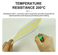 Ruban de masquage en papier crépon thermosoudable simple face pour peinture, résistant aux intempéries, rouleau jumbo, inscriptible, pour emballage
