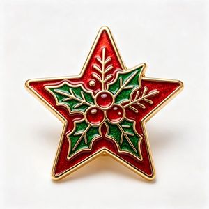 Épingles de revers personnalisées en émail souple en forme d'étoile, badges métalliques avec logo personnalisé, cadeau promotionnel souvenir pour Noël, fête, événement, récompense - Product Image 2