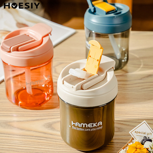 Dụng Cụ Uống Nước Cầm Tay Tùy Chỉnh Bình Nước Trẻ Em Đi Học Ngoài Trời Văn Phòng Du Lịch Bằng Nhựa PP Không Chứa BPA Chai Có Ống Hút Uống Trực Tiếp - Product Image 3