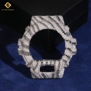 นาฬิกาเพชรโมอิสสีดำ VVS DW6900สำหรับผู้ชายตัวเรือนฮิปฮอปพร้อมเคสเครื่องประดับสุดหรูสีเงิน925 - Product Image 1