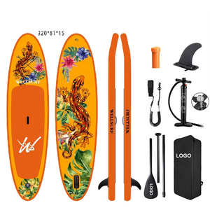 กระดานโยคะ SUP ขนาด 10'6/320 ซม. สำหรับกีฬาทางน้ำ พายเรือแบบเป่าลม ขายตรงจากโรงงาน สีส้ม กระดานโยคะ SUP แบบเป่าลม - Product Image 1