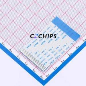 FFC-1.0-30P-50mm-B FFC Cable (Flexible Flat Cable) P=1mm Connector 30P 1mm 0.3mm Reverse - Product Image 1