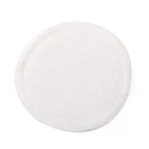 Eco Friendly Bamboo Fiber Cosmetic Reusable Makeup Remover Pads facial washable Cotton Pads for face Two Layer