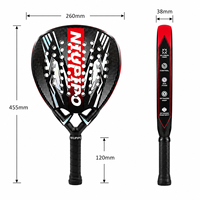 Raquette de paddle-tennis personnalisée en forme de diamant avec noyau en mousse EVA et fibre de carbone 3k/12k/18k