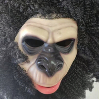 Masque de costume d'animal gorille chimpanzé singe en gros pour Halloween, Noël, fête, accessoire - Masques de carnaval réutilisables écologiques pour le visage entier