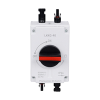 DC Solar IP66 Interruptores de aislamiento a prueba de agua Interruptor de desconexión PV Hecho en China 2 en 2 fuera