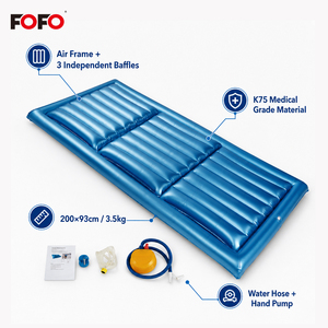 Medizinische Kühlmatratze mit Wechseldrucksystem, 3-Kammer Anti-Dekubitus Luftkissenpumpe, Wasser-Luft-Therapie für ältere Patienten - Product Image 1