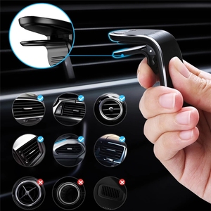 車の電話用磁気車電話ホルダーL字型エアベントマウントスタンドマグネットモバイルホルダー<span class=keywords><strong>iphone</strong></span>用12X11サムスンS9用 - Product Image 4