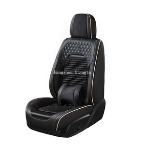 Accesorios interiores Xiangta, fundas de asiento de coche de cuero impermeables, conjunto completo Universal 9D de lujo, protección de asiento de coche 3D - Product Image 1