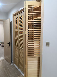 ستائر ZSTARR لليلة والنهار لدرابزين الفناء والأبواب ومظلال النوافذ بدون ثاقب قابل للطي والانزلاق ستائر من الخشب الصناعي للمكاتب والبيوت - Product Image 5