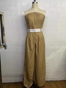 Vente en gros d'été 2025 Street Fashion <span class=keywords><strong>Combinaison</strong></span> décontractée <span class=keywords><strong>kaki</strong></span> pour femmes - Product Image 5