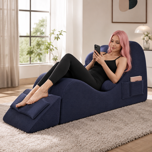 Fauteuil <span class=keywords><strong>de</strong></span> yoga en mousse haute densité, canapé paresseux pour deux personnes, chaise <span class=keywords><strong>de</strong></span> sol compressible avec soutien lombaire pour salon et chambre à coucher - Product Image 2