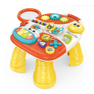 Offre Spéciale : Trotteur Bébé Multifonction 4-en-1 Convertible en Table, <span class=keywords><strong>Chariot</strong></span> et Voiture à Pousser Musicale pour l'Apprentissage Précoce - Product Image 2