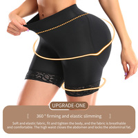 Culotte gainante rehausse-fesses avec coussinets pour les hanches, effet push-up, invisible, pour femme