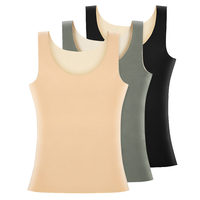 Offre Spéciale femmes grande taille gilet thermique couleur unie dentelle col en v sans couture corps Shaper avec coupe ajustée respirant polaire