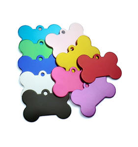 ป้ายอลูมิเนียมเปล่าสลักชื่อรูปกระดูกสำหรับสัตว์เลี้ยงขนาด38*25มม. 10สีสำหรับสลักชื่อสุนัขแมวและแมว - Product Image 2