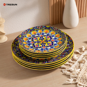 Platos y Vajilla de Porcelana Bohemia con Diseño Floral, Plato de Sopa de Cerámica a Precio Económico al por Mayor - Product Image 2