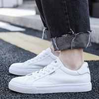 Sneakers en cuir blanc à logo personnalisé, à tige haute, en mesh, pour la course à pied, la marche, le sport, chaussures décontractées pour femmes et hommes