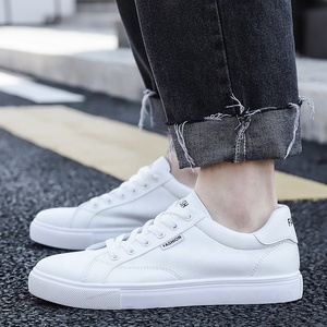 Logo personnalisé Nouveaux styles <span class=keywords><strong>Tendance</strong></span> Baskets en cuir blanc Running Fitness Marche Chaussures de sport décontractées pour femmes et hommes - Product Image 2