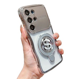 Support de vague transparent électrolytique à grande fenêtre de luxe pour Samsung pour Galaxy S25ultra caméra de coque de téléphone en TPU pour <span class=keywords><strong>S23FE</strong></span> - Product Image 5