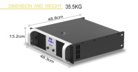 Module stéréo d'amplificateur audio haute puissance sonore pour réseau de lignes extérieur