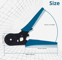 Pince à sertir HSC8 16-4 Outils de sertissage auto-réglables utilisés pour les manchons d'extrémité de câble de 6.0 à 16, 0mm2 (AWG10-5)