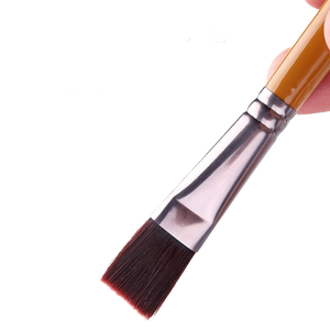 Ensemble de pinceaux de précision professionnels pour artistes, manche en bois, poils en nylon, lot de 6 pièces, pour portraits, miniatures, travaux de lignes, huile - Product Image 3