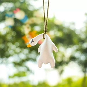 Color Changing Roast Duck Car Ornament PVC Cartoon Keychain For Interior Decoration Lightweight Irregular Shape - Product Image 2