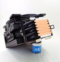 Refroidisseur CPU SNOWMAN 6 caloducs ARGB 120 mm PWM 4 broches, ventilateurs de radiateur PC silencieux à roulements à billes, cuivre plastique, refroidissement informatique