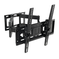 Soporte de Pared para TV con Movimiento Completo, 26-65 Pulgadas, 40 kg, VESA 400x400 mm, Brazo Doble Articulado ±15° °   Inclinación de 90 grados °   Soporte de TV Giratorio de Acero Laminado en Frío