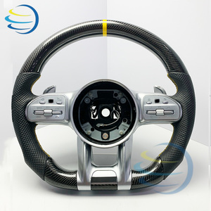 พวงมาลัยคาร์บอนไฟเบอร์คุณภาพระดับ OEM สำหรับ Mercedes-Benz รุ่น Heated Vibration <span class=keywords><strong>AMG</strong></span> C63 C43 G63 C300 CLS W218 W219 550 500 C257 - Product Image 6