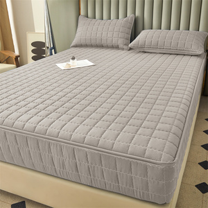 Coprimaterasso Antimacchia Semplice e Completo, Grigio, <span class=keywords><strong>per</strong></span> Hotel e Casa, Misura King Size, Personalizzabile - Product Image 3
