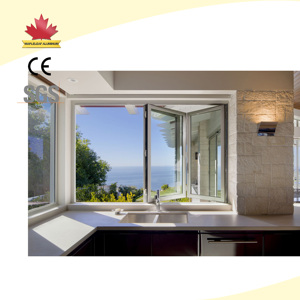 <span class=keywords><strong>Ventana</strong></span> de vidrio plegable moderna <span class=keywords><strong>Ventana</strong></span> plegable de acordeón panorámica apilable de aluminio - Product Image 5