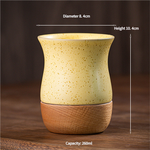 Taza clásica de cerámica gruesa de estilo retro Tazas de cerámica hechas a mano con textura nostálgica - Product Image 6