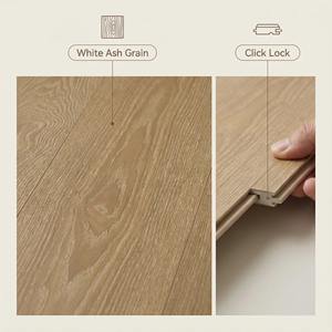 พื้นไม้แอชหลายชั้นเคลือบแว็กซ์กันความชื้น พร้อมมาตรฐาน AC4 และระบบคลิ๊กล็อค สำหรับห้องนอนในอพาร์ตเมนต์ - Product Image 4