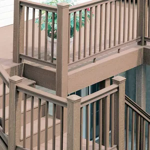 Cầu decking ban công bảo vệ lan can planter vườn gỗ WPC lan can Bìa bài đường sắt - Product Image 5