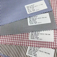 Nouveau design personnalisé en tissu popeline uni en coton polyester biologique teint en fil TC pour chemises formelles filles et garçons