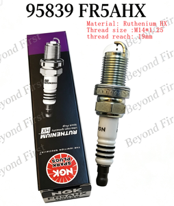 Bujías NGK para Auto, Ruthenium HX 95839 FR5AHX para Honda, Hyundai, Jaguar, <span class=keywords><strong>Kia</strong></span>, Land Rover, Mazda, MITSUBISHI - Product Image 2