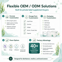 Gouttes liquides avancées de DHA d'algues synergiques pour enfants, pour un soutien cognitif ciblé et une maintenance nutritionnelle quotidienne OEM ODM